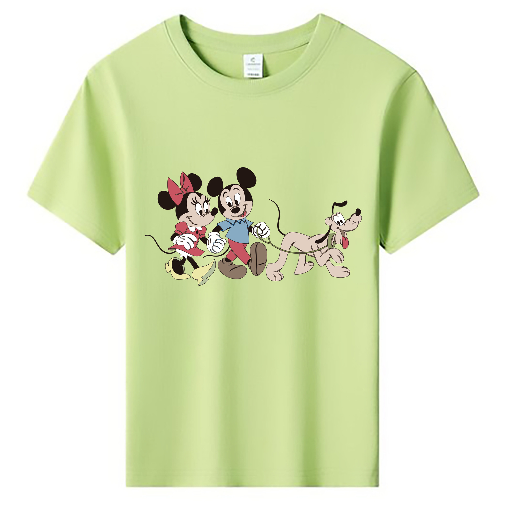 ミッキーマウス Mickey Mouse 綿100％キッズTシャツ（フロントプリント）